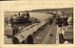 Delcampe - CPA Nice Vue Panoramique Sur La Promenade Des Anglais - Panoramic Views