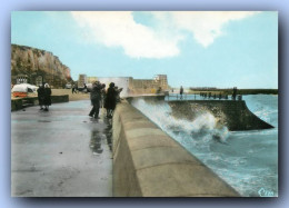 Delcampe - LE TREPORT Gros Temps Sur La Promenade De MERS Les BAINS 13 (scan Recto-verso)MA1412Bis - Le Treport