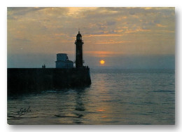 Delcampe - LE TREPORT Contre Jour Sur Le Phare 15 (scan Recto-verso)MA1412Bis - Le Treport