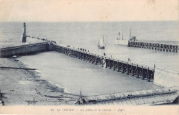 Delcampe - LE TREPORT Les Jetees Et Le Chenal 23(scan Recto-verso) MA1404 - Le Treport