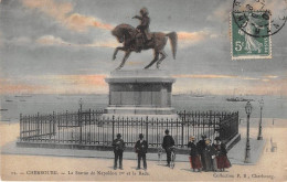 Delcampe - CHERBOURG La Statue De Napoleon 1er Et La Rade 7(scan Recto-verso) MA1439 - Cherbourg