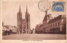 Delcampe - COUTANCES Le Parvis Notre Dame 16(scan Recto-verso) MA1439 - Coutances