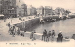 Delcampe - CHERBOURG Le Quai Caligny 18(scan Recto-verso) MA1439 - Cherbourg