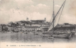 Delcampe - CANNES Le Port Et Le Mont Chavalier 22(scan Recto-verso) MA1430 - Cannes