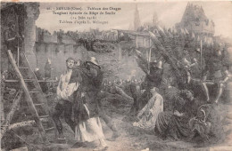 Delcampe - SENLIS Tableau Des Otages Sanglant Episode Du Siege De Senlis 18(scan Recto-verso) MA1446 - Senlis