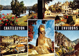 Delcampe - CHATEL GUYON Et Ses Environs Gour Tazenat Place Brosson Casino Vue Generale 10(scan Recto-verso) MA1482 - Châtel-Guyon