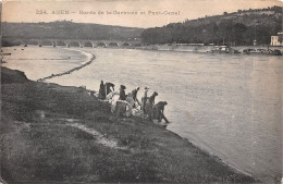 Delcampe - AGEN Bords De La Garonne Et Pont Cananl 30(scan Recto-verso) MA1473 - Agen