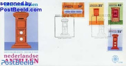 Delcampe - Netherlands Antilles 1986 Letter Boxes FDC, First Day Cover, Mail Boxes - Post - Posta