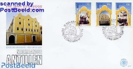 Delcampe - Netherlands Antilles 1982 Synagoge FDC, First Day Cover, Religion - Judaica - Judaisme