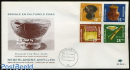 Delcampe - Netherlands Antilles 1971 Culture FDC Palm, First Day Cover, Health - Food & Drink - Ernährung