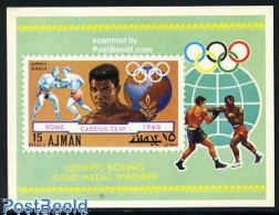 Delcampe - Ajman 1971 Olympic Games, Boxing S/s, Mint NH, Sport - Boxing - Olympic Games - Boksen