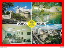 Delcampe - CPSM/gf  PORTO ALEGRE (Bresil).  Colégio Nossa Senhora Do Rosario, Multivues.  .*862 - Porto Alegre
