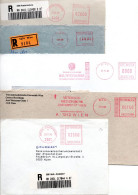 Delcampe - Österreich, 1996, 5 Briefkuverts Mit Automatenfrankatur, Darunter 2x Reko. (20390E) - Buste