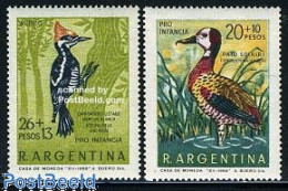 Delcampe - Argentina 1969 Birds 2v, Mint NH, Nature - Birds - Ducks - Woodpeckers - Neufs
