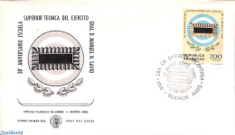 Delcampe - Argentina 1980 Military Highschool 1v, First Day Cover, Science - Education - Briefe U. Dokumente