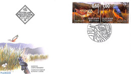 Delcampe - Bulgaria 2009 Birds In The Balkans 2v [:], Joint Issue Serbia, First Day Cover, Nature - Various - Animals (others & M.. - Lettres & Documents