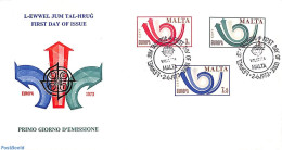 Delcampe - Malta 1973 Europa 3v, First Day Cover, History - Europa (cept) - Malta