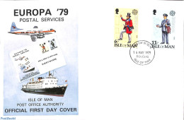 Delcampe - Isle Of Man 1979 Europa 2v, First Day Cover, History - Europa (cept) - Post - Posta