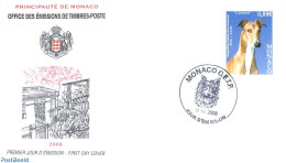 Delcampe - Monaco 2008 Dog Show 1v, First Day Cover, Nature - Dogs - Lettres & Documents
