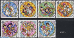 Delcampe - Mongolia 1979 Year Of The Child 7v, Mint NH, Nature - Various - Camels - Poultry - Year Of The Child 1979 - Mongolie