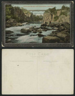 Delcampe - Tasmania Old Postcard Corra Linn Bridge Near Launceston - Autres & Non Classés
