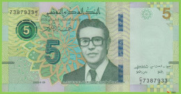 Delcampe - Voyo TUNISIA 5 Dinars 2022 P98 B537a C/2 UNC - Tunisie