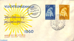Delcampe - Dutch New Guinea 1960 World Refugees Year 2v, First Day Cover, History - Various - Refugees - Int. Year Of Refugees 1960 - Réfugiés