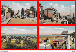 Delcampe - 4 CPA (64) HENDAYE.  "La Frontière Française" "Entrée Du Pont" "Vue Générale" "La Plages Et Les Deux Jumeaux"...*1331 - Hendaye