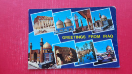 Delcampe - Red Stamp/postmark,machine Postmark:Gradbeno Industrijsko Podjetje Obnova Ljubljana.Greetings From Iraq - Iraq