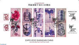 Delcampe - New Zealand 2010 Expo Shanghai 5v [::::], First Day Cover, Nature - Various - Flowers & Plants - World Expositions - Briefe U. Dokumente