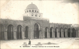 Delcampe - CPA Tunisie Kairouan Portique Interieure De La Grande Mosquee - Tunisie