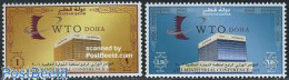 Delcampe - Qatar 2001 WTO Conference 2v, Mint NH - Qatar