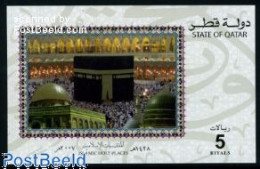 Delcampe - Qatar 2007 Holy Places S/s, Mint NH, Religion - Religion - Qatar