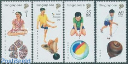 Delcampe - Singapore 1997 Singpex 97, Children Games 4v, Mint NH, Sport - Various - Badminton - Toys & Children's Games - Badminton