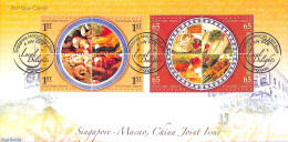 Delcampe - Singapore 2008 Gastronomy 8v (2x[+]), Joint Issue Macau, First Day Cover, Health - Various - Food & Drink - Joint Issues - Ernährung