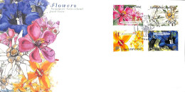 Delcampe - Singapore 2001 Flowers, Switzerland 4v, First Day Cover, Nature - Various - Flowers & Plants - Joint Issues - Joint Issues