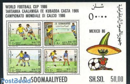 Delcampe - Somalia 1986 World Cup Football S/s, Mint NH, Sport - Football - Somalie (1960-...)