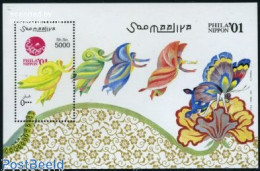 Delcampe - Somalia 2001 Philanippon S/s, Mint NH, Nature - Insects - Philately - Somalie (1960-...)