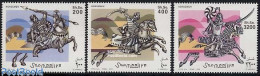 Delcampe - Somalia 2003 Soldiers On Horses 3v, Mint NH, History - Nature - Knights - Horses - Somalie (1960-...)