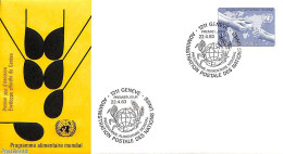 Delcampe - United Nations, Geneva 1983 World Food Program 1v, First Day Cover, Health - Various - Food & Drink - Maps - Ernährung