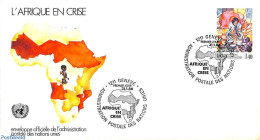 Delcampe - United Nations, Geneva 1986 Aid To Africa 1v, First Day Cover, Health - Food & Drink - Ernährung