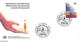 Delcampe - United Nations, Geneva 1994 Refugees 1v, First Day Cover, History - Refugees - Réfugiés