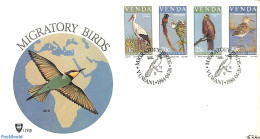 Delcampe - South Africa, Venda 1984 Migratory Birds 4v, First Day Cover, Nature - Birds - Storks - Venda