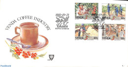 Delcampe - South Africa, Venda 1988 Coffee Industry 4v, First Day Cover, Health - Various - Food & Drink - Agriculture - Ernährung