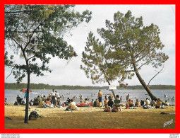 Delcampe - CPSM/gf (40) SOUSTONS.  L'étang Blanc, La Plage Du "Nautic Bar"..*1965 - Soustons