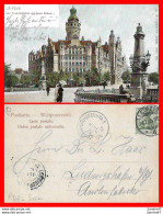 Delcampe - CPA LEIPZIG (Allemagne)  Carl Tauchnitzbrücke Und Neues Rathaus, Animé. *2754 - Leipzig