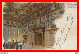 Delcampe - CPA AUGSBURG (Allemagne)  Goldener Saal Im Rathhaus, Animé. *2743 - Augsburg