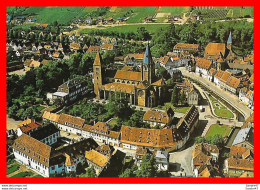 Delcampe - CPSM/gf (67)  WISSEMBOURG.  Vue Aérienne De L'église St-Pierre & Paul. *3122 - Wissembourg