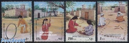 Delcampe - United Arab Emirates 1995 Museum, Children Games 4v, Mint NH, Various - Toys & Children's Games - Art - Museums - Museos