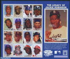 Delcampe - Saint Vincent 1997 Baseball Players 17v M/s, Mint NH, Sport - Baseball - Baseball